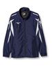 Mizuno Training Wear Windbreaker Shirt Deep Size M Jacket, Water-Repellent, Sweat-Wicking, Quick-Drying, Unisex, 32JE8015, Navy/White,