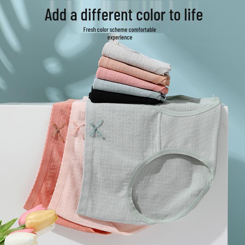 Women's Mid-Rise Seamless Cotton Briefs - Comfortable, Breathable, Antibacterial, No Wedgie Fit