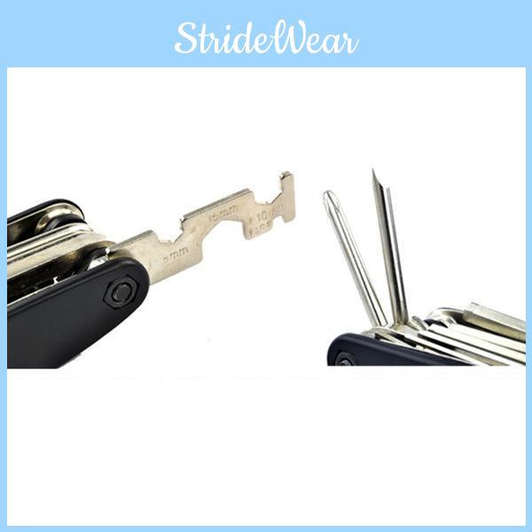 Umfassendes Tragbares Fahrrad 16 in 1 Multifunktions-Radfahren Fahrrad Stahlwerkzeug Reparaturset Kits