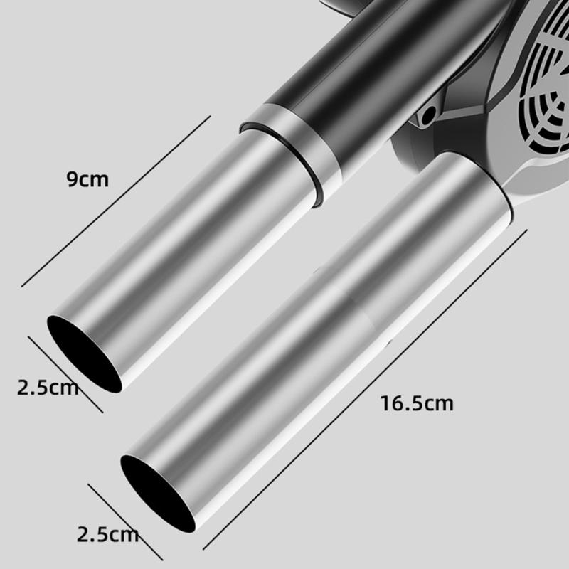5 Speed Handheld Air Blower 12V Lithium Powered Rechargeable Design For Barbecue Fire Starting And Electronics Cleaning