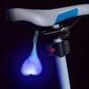 Riding Cycling Waterproof LED Lamp 4 Color Heart Ball Safety Warning Light Creative Silicone Bike Rear Taillight
