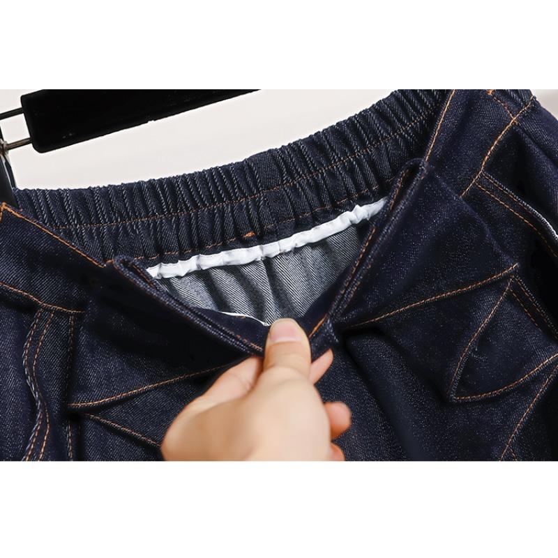 DIMANAF 2026 Plus Size Summer Women Skirts Denim Blue Fashion Jeans Lady High Waist Casual Elegant Long Skirt