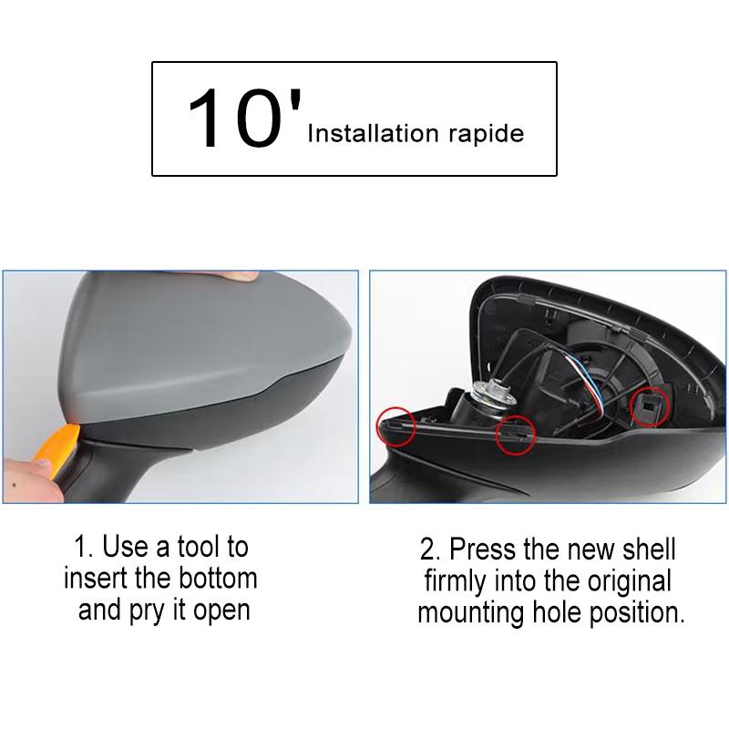 Für Lexus RX330 XU30 Harrier 2004 2005 2006 2007 2008 2009 Rückspiegel Außenspiegelabdeckung Rückspiegel Seite Chrom LED