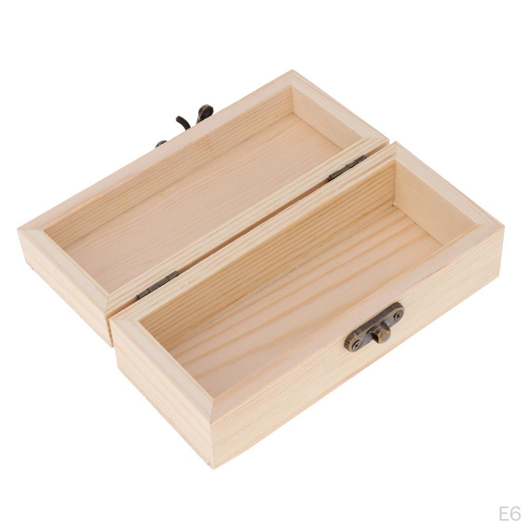 Scatola per Gioielli per Artigianato Fai da Te Falegnameria Scatola Regalo Ricordo Chest93 Misure tra cui Scegliere)
