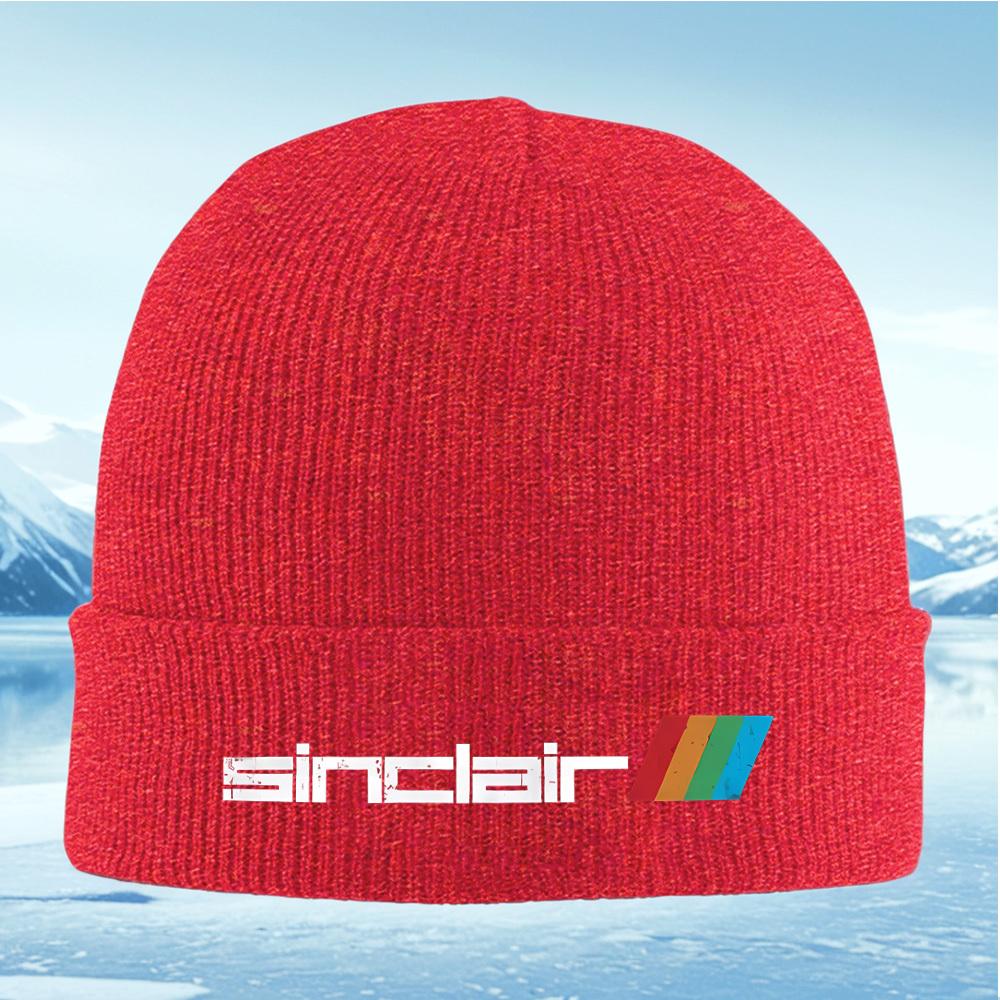 

Text with rainbow graphic design element Men Women Unisex Knitted Hat Beanie Pullover Cap Winter Thermal Warm Christmas Outdoor