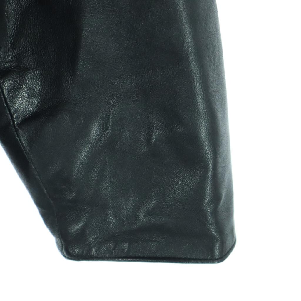 STRATH CONAR Long Sleeve Leather Coat M Black Men's Used