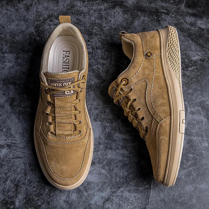 Fashion Men's Leather Casual Shoes Moccasins Men Flats Brand Spring New Fashion Men Sneakers Shoes