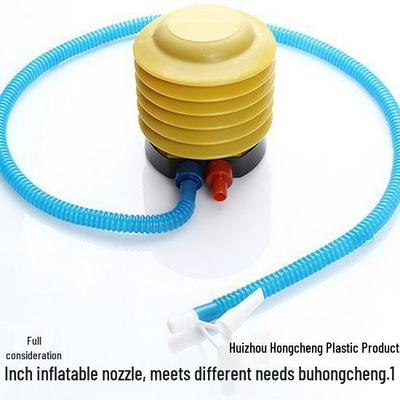 Portable Dual-Barrel Foot Pump: Inflates Swim Rings, Balloons, Sports Balls, Lifebuoys