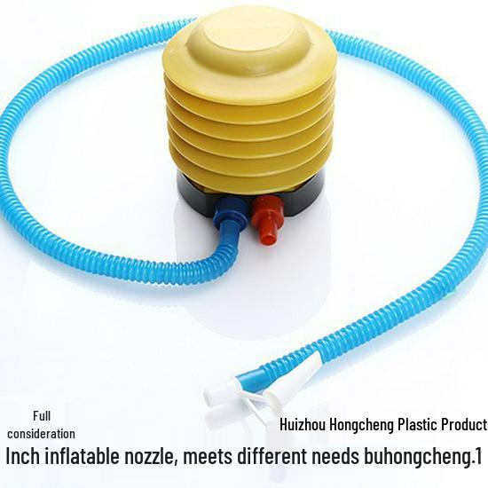 Portable Dual-Barrel Foot Pump: Inflates Swim Rings, Balloons, Sports Balls, Lifebuoys
