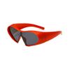 New Alien Uv Resistant Sunglasses Punk Goggles Futuristic Y2k Large Frame Integrated Sunglasses