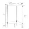 Acrylic Corner Shelf End Table Side Clear Space Saving Dresser Organizer Bathroom Counter