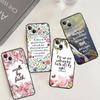 Bible Verse Phone Case For iPhone 15 16 Pro Max 11 12 13 14 Pro Max 7 8 Plus X XS XR 12 13 Mini Cover