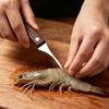 Stainless Steel Shrimp Deveiner with Wood Handle 3-in-1 Kitchen Tool for Opening Shells And Removing Veins Rust-Proof Essential Seafood Gadget for