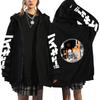Haikyuu Volleyball Anime Mens Zipper Hoodie Loose Fit Cotton Sweatshirt Teens Casual Wear