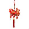 Zodiac Horse Hanging Decoration, Koi Fish Tassel, Plush DoubleSided Chinese Year Decor