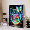 New Arrival 5D DIY Full Circle Diamond Painting "Glass Vase Butterfly" Embroidery Cross Stitch Home Decor Gift