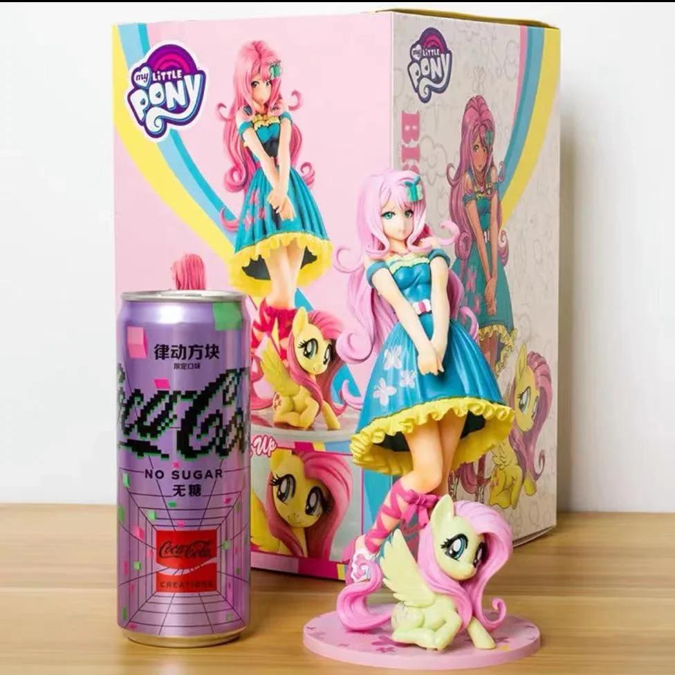 My Little Pony Bishoujo Anime Figure Applejack Fluttershy Mikuo Statue Rainbow Dash Bishoujo Rarity Figurines Doll Gift Toy