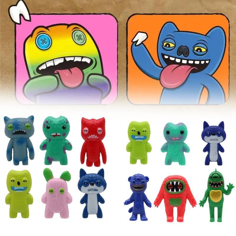Action Fuggler 6pcs Figure Model Anime Displays Toy Cartoon Doll Kids Gifts