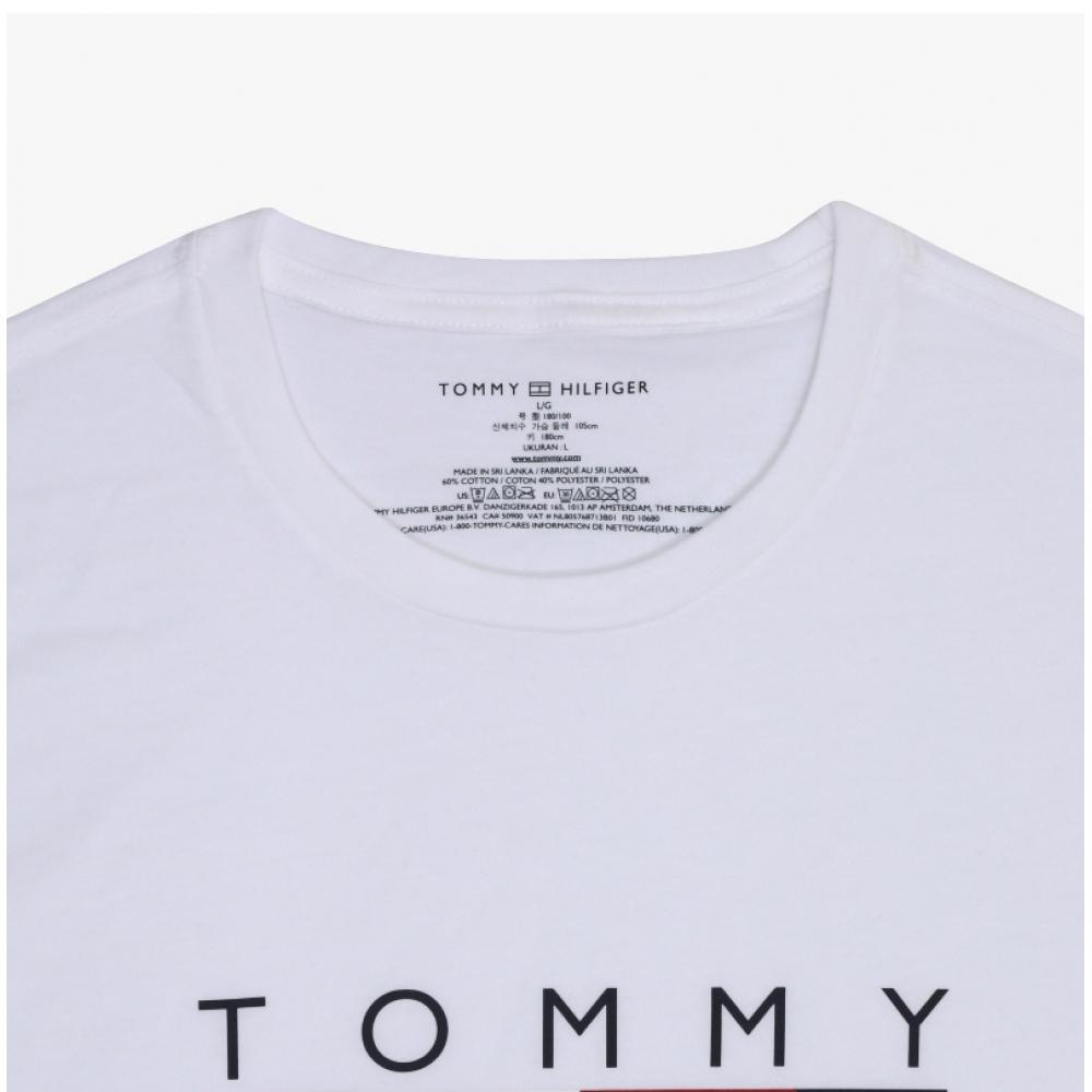 Tommy Hilfiger 09t4498 100 Logo Herren S Kurzarm-T-Shirt