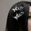 Metallic Butterfly Hairpin Subcultures Side Hairclip 2000S Girl Hair Styling Accs