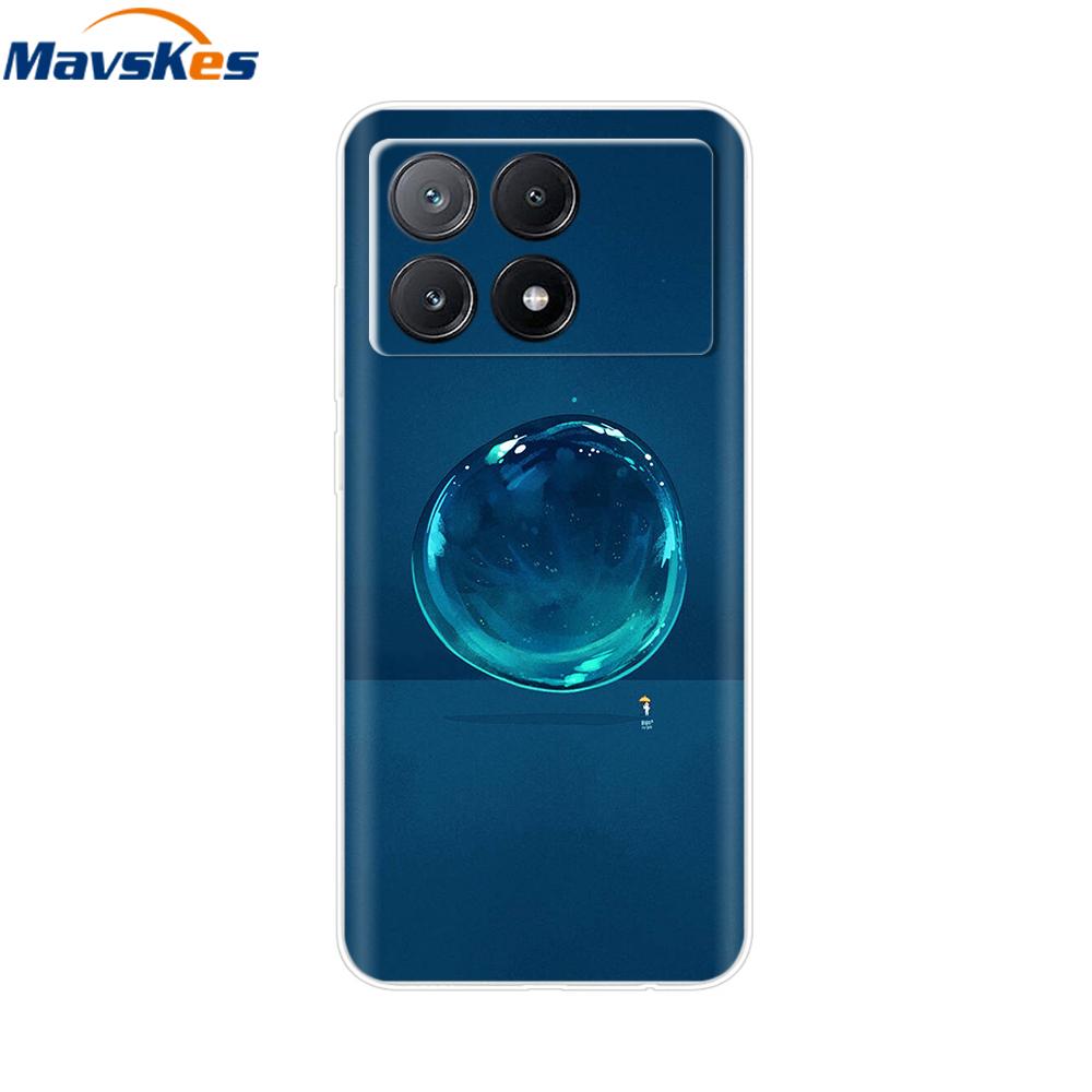 Für Xiaomi Poco X6 Pro Hülle Weiches TPU Silikon Handy Klare Abdeckung Für Xiaomi Poco X6 5G Hülle Bumper Pocox6 X 6 5G 2024 Funda Coque
