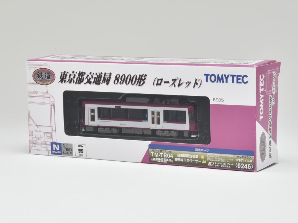 Railway Collection Railway Collection Tokyo Metropolitan Bureau of Transportation Type 8900 Rose Red Diorama Supplies