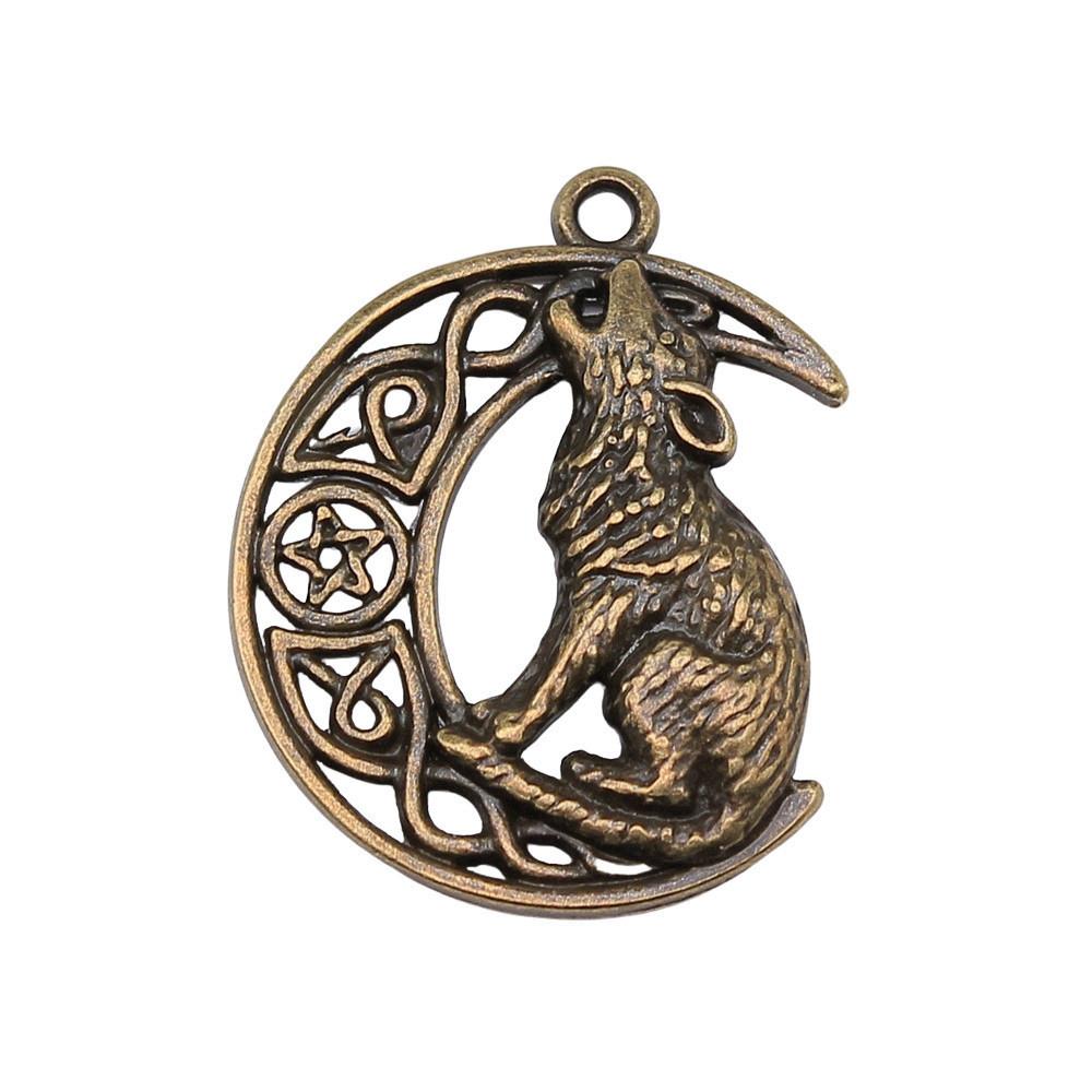 Retro Leopard Charms Metal Animal Pendants For Jewelry Making Handmade Supplies