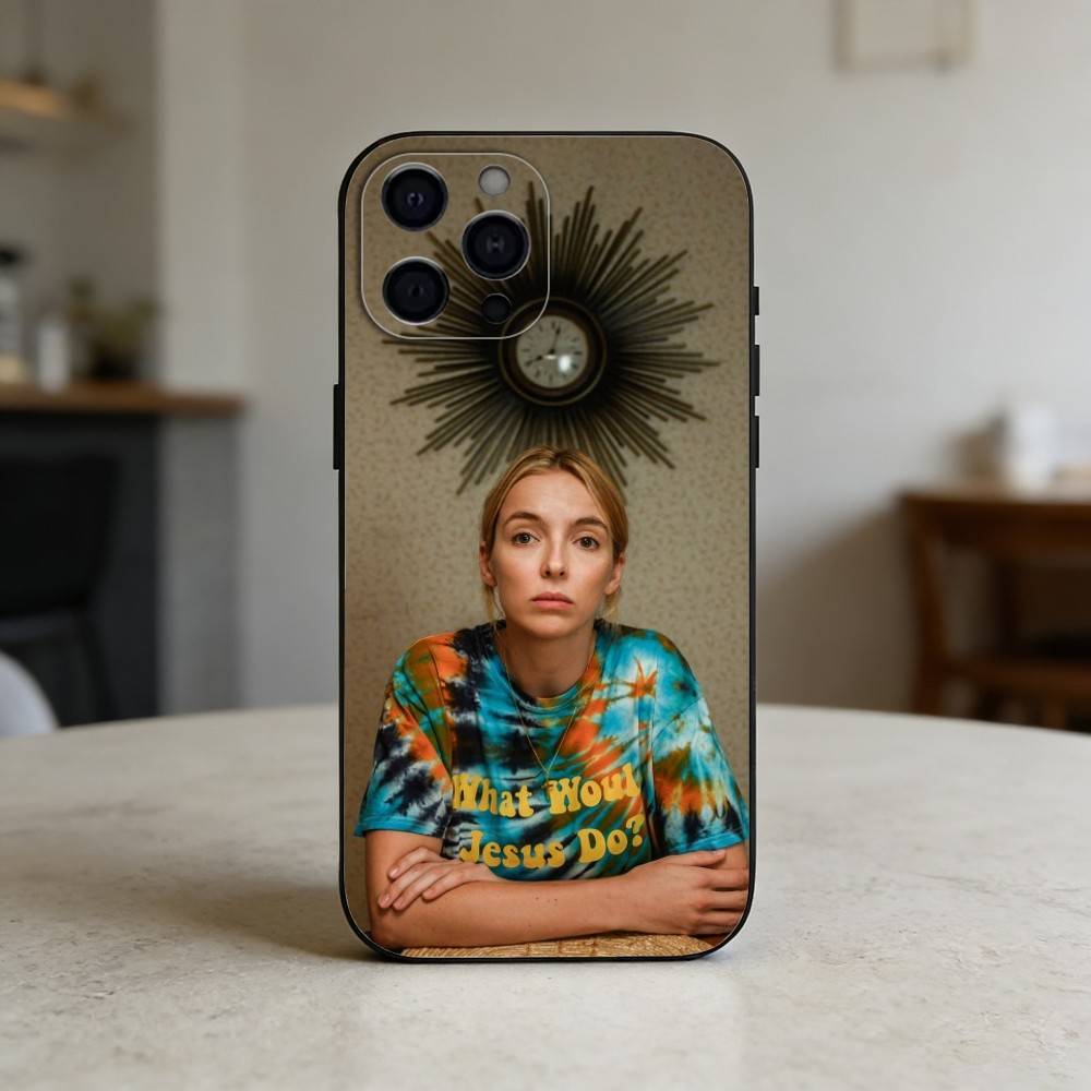 Villanelle K-Killing Eve Handyhülle Silikon schwarz Weich Für IPhone 17,16,15,14,13,12,11,SE,Plus Pro Max