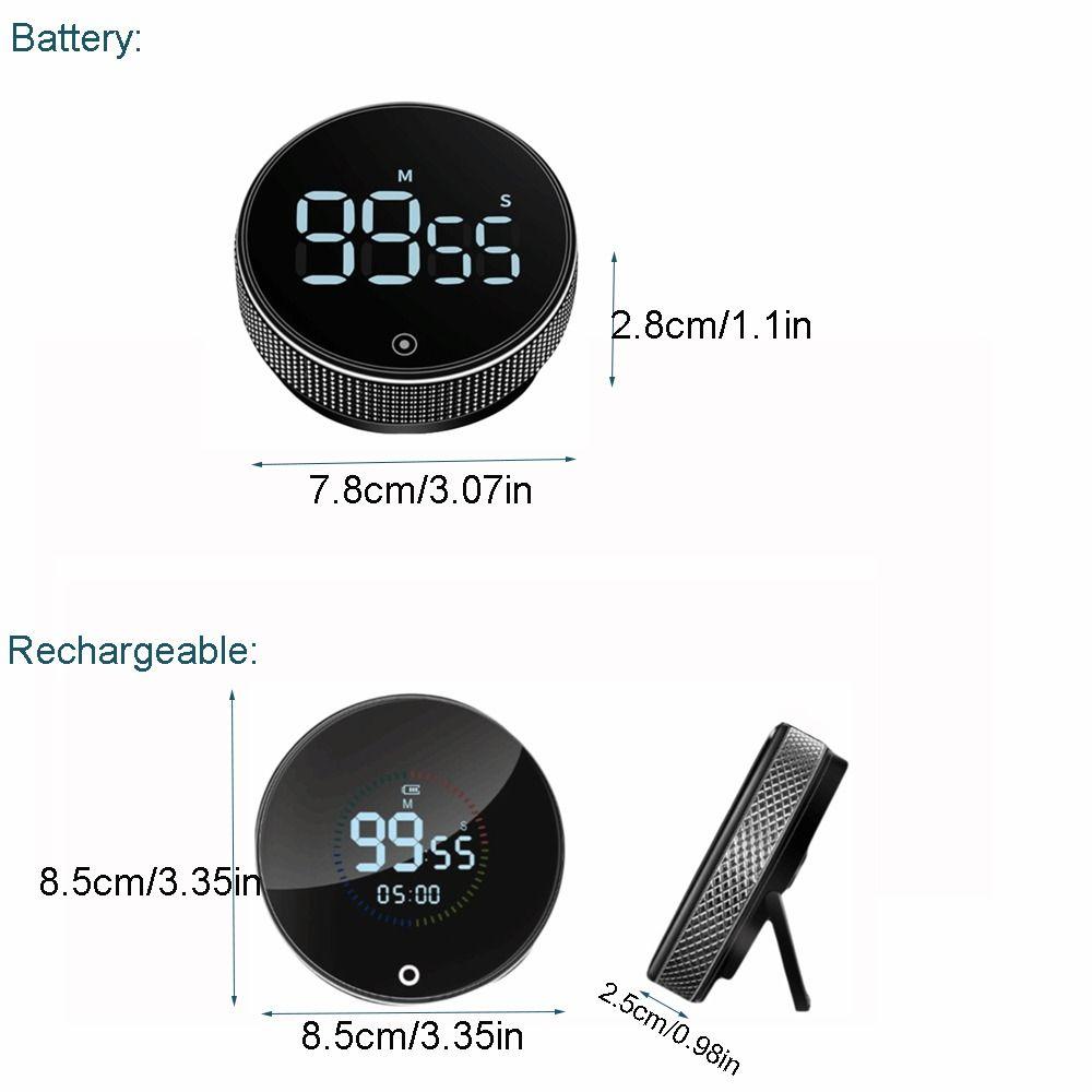 Magnetic Kitchen Timer Intelligent Digital Timer Stopwatch Magnetic Rotary Timer  Baking