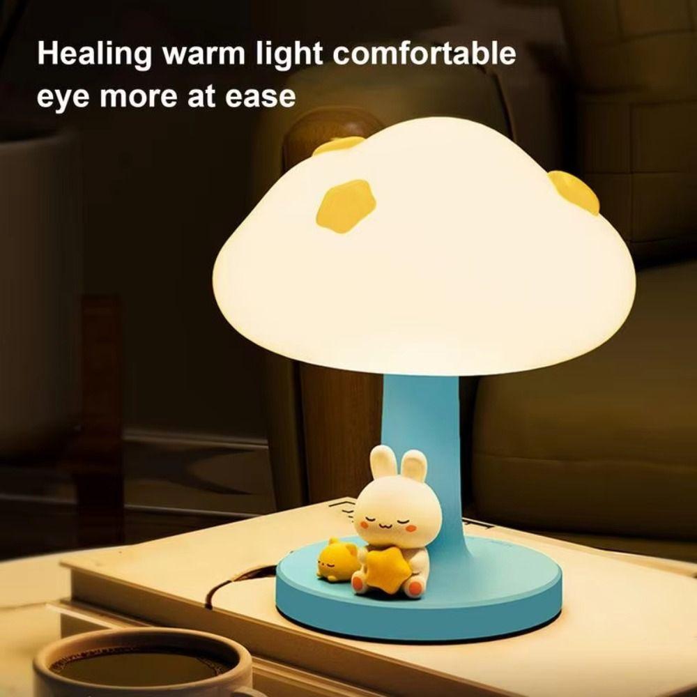 Dimming Cloud Table Lamp USB Charging Bedside Table Lamp Sleeping Atmosphere Light Bedside