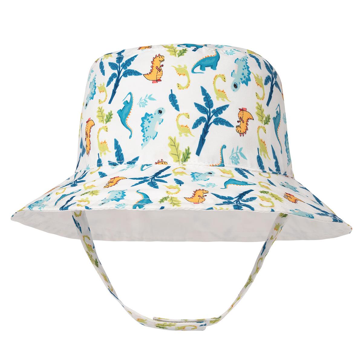 

Baby Bucket Hat Breathable Anti-UV Double Side Infants Fisherman Hat Cartoon Printed Spring Summer Outdoor Travel Beach Cap L 1-2years