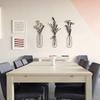 3 Piece Floral Metal Wall Art Minimalist Modern Home Decor