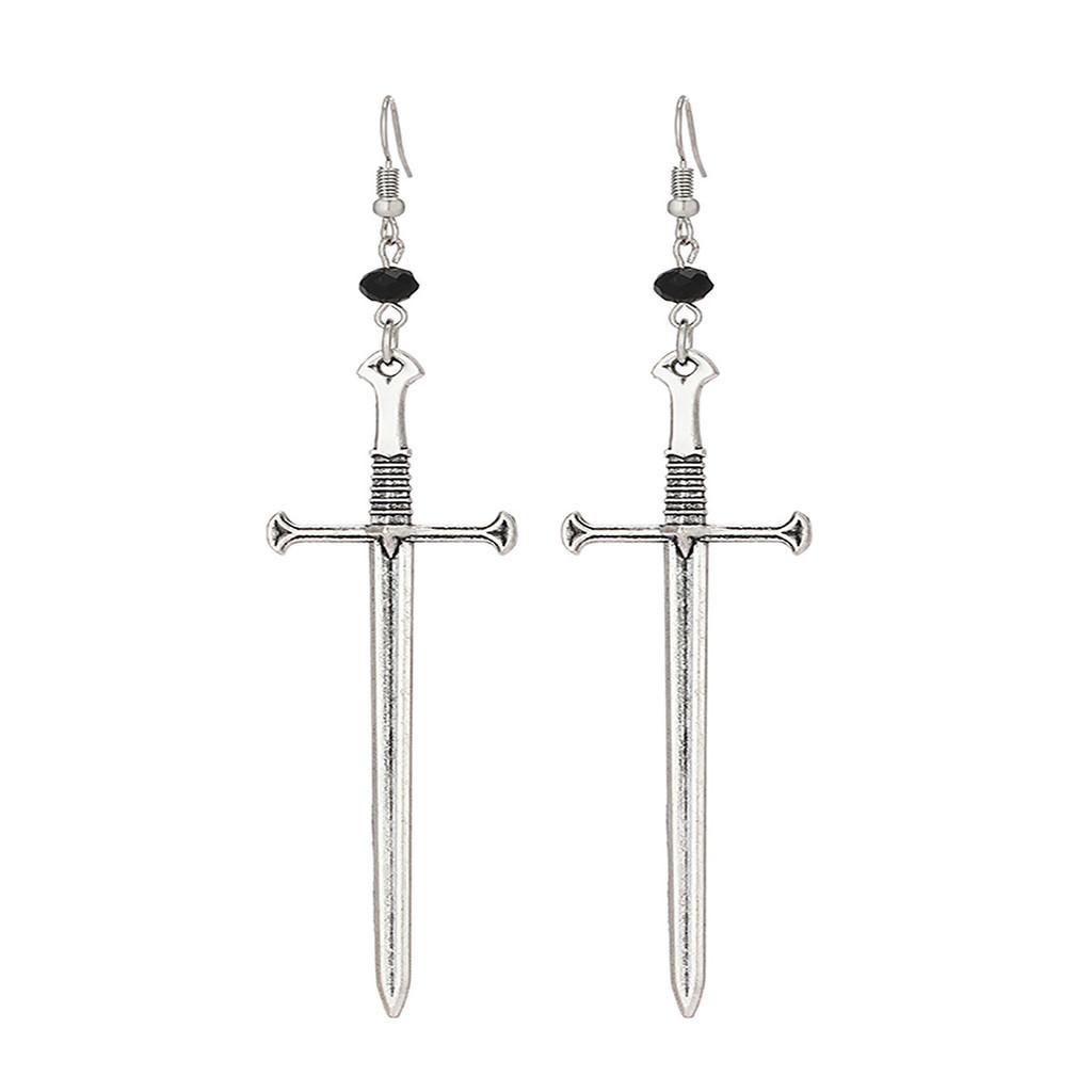 Stylish Vintage Alloy Geometric Sword Earrings For Women Perfect Gift Jewelry