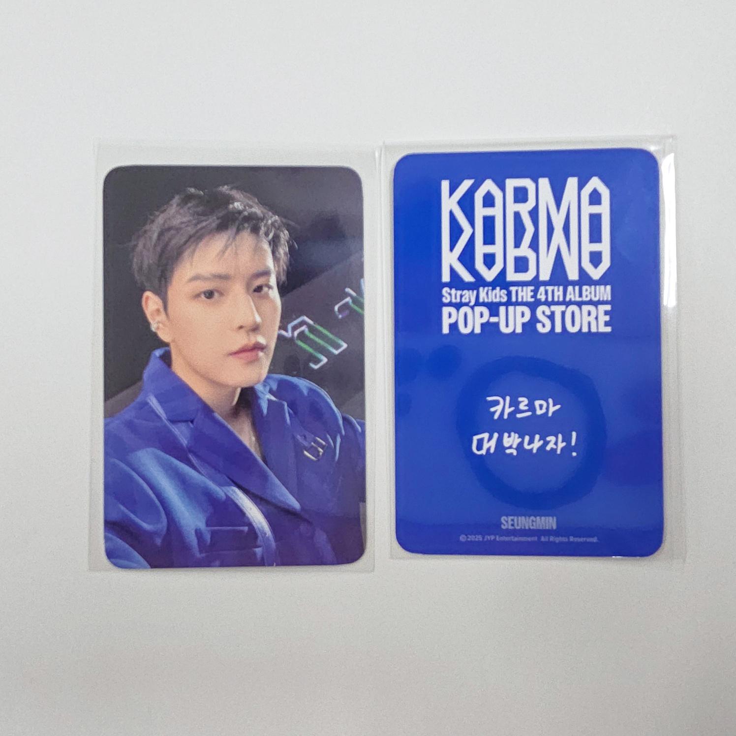 

Stray Kids KARMA POP-UP 2-я неделя ФАН-МАГАЗИН POB Набор фотокарточек Seungmin