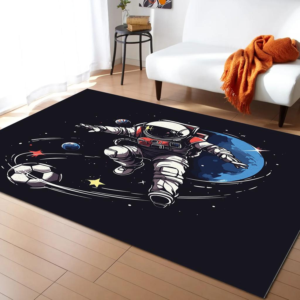Football Carpet Ball Game Area Rug for Kids Boys Teens Playroom Soccer Doormat Sport Theme Indoor Floor Mat For Living Room Sofa