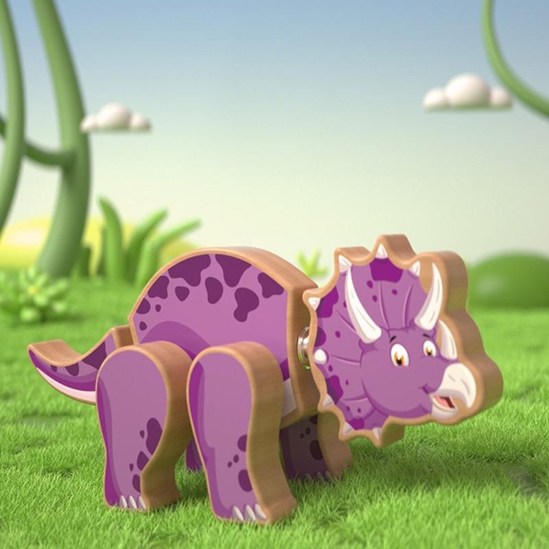 Magnetic Dinosaur Construction Toy For Children 4-8 Years Old Interactive Learning Activity For Cognitive Development