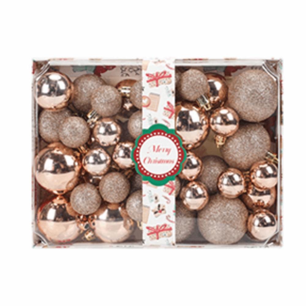42Pcs 3/4/5cm Christmas Balls Set Creative Xmas Tree Pendants  Happy New Year Decoration