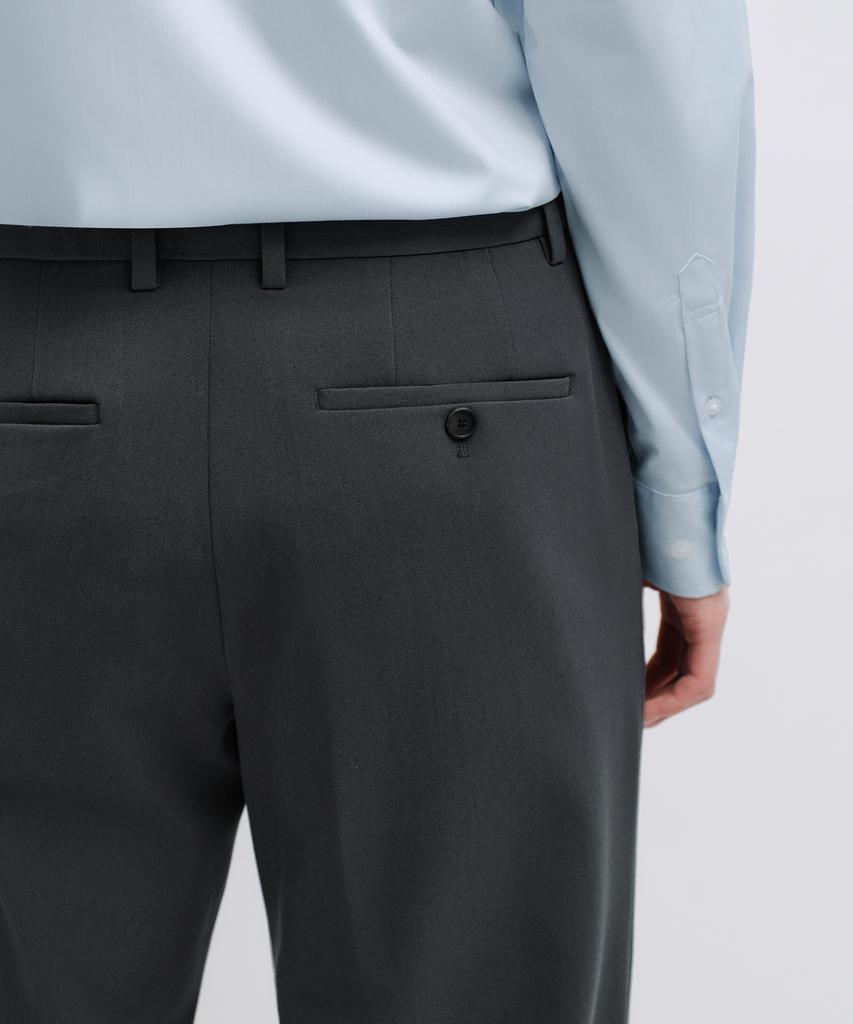 Musinsa Standard Real Wide Hidden Banding Slacks [Gray]