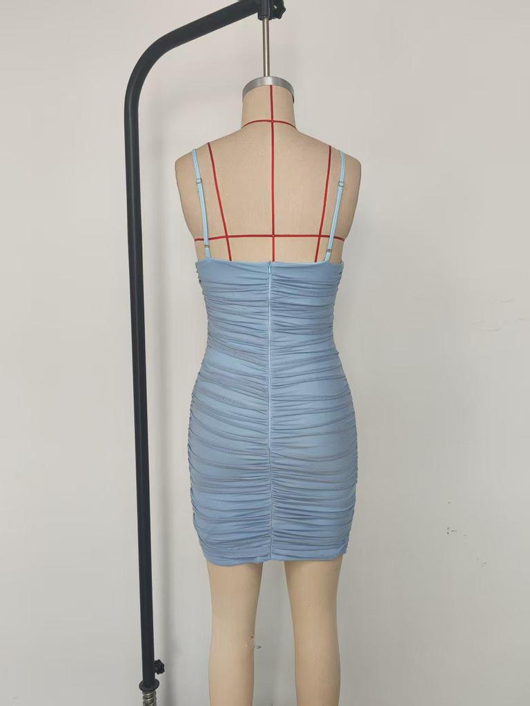 2026 European & American Strapless One-Shoulder Backless Women's Dress - Spring/Summer Style
