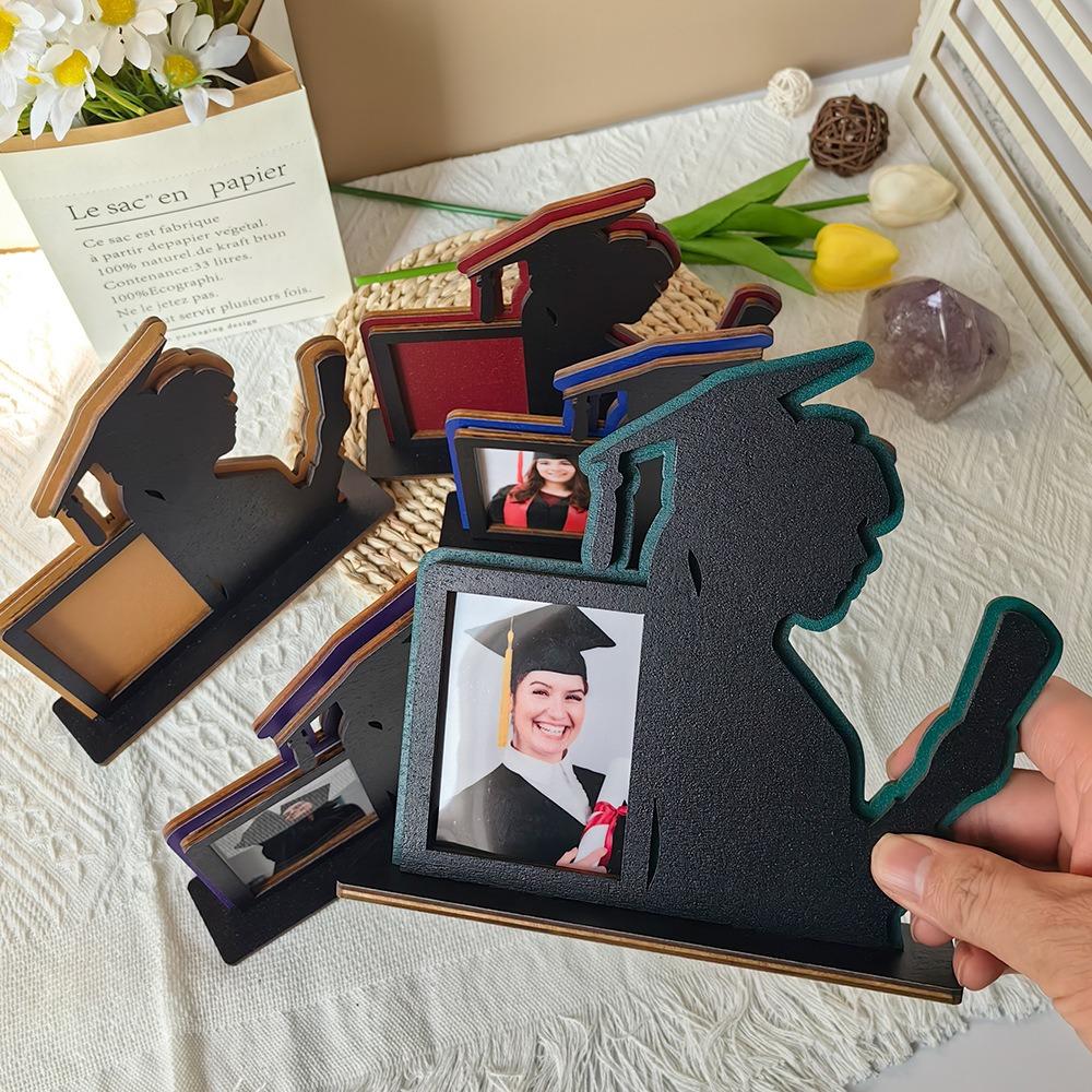 

DIY Graduation Picture Holder Wooden Standing Photo Frame 2025 Graduation Photo Frame Party зелений