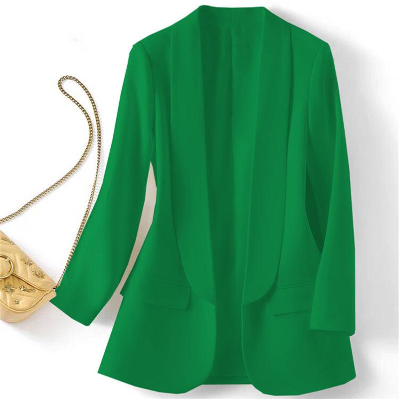 Women's Short Sleeve Blazer Jacket with Chain