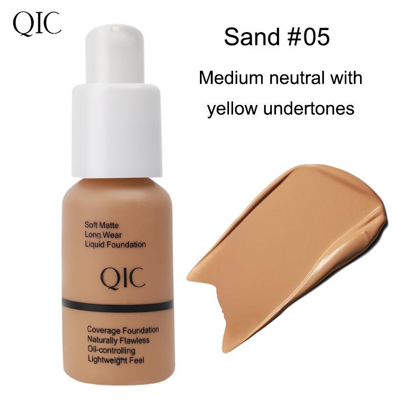 QIC Foundation Waterproof Oil Control Concealer Matte Concealer Foundation Moisturizing BB Cream Foundation