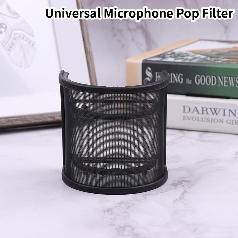 

1pc Universal Microphone Pop Filter Condenser Microphone PC Studio Recording Metal Windscreen