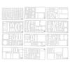 Planner Stencils Template Set Plastic Drawing Stencil Letters Journal Stencils for DIY Crafts and Scrapbooking Decoration