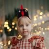 Cartoon Chicken Headband 3D Novelty Headband Decorative Animal Hair Accessories  Party