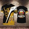 3D Pirnt New Mens T Shirts Short Sleeve Tops Summer Clothing Dart Turntable Graphic Shirts Mens Streetwear O Neck Pullover Tee