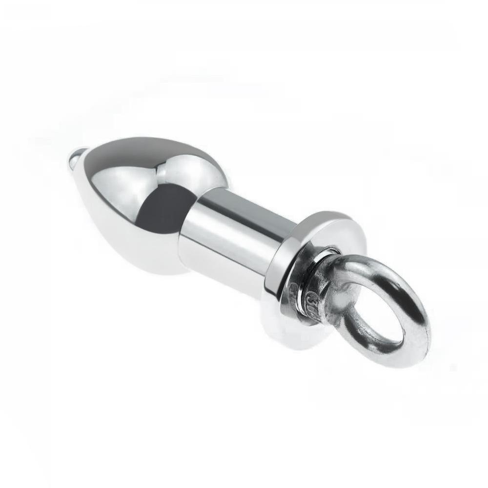 175g Dia 38mm Metal Inner Hollow Anus Beads Balls Flushable Anal Butt Plug Magnus Enema Syringe Cleaning Fetish Sex Adult Toys