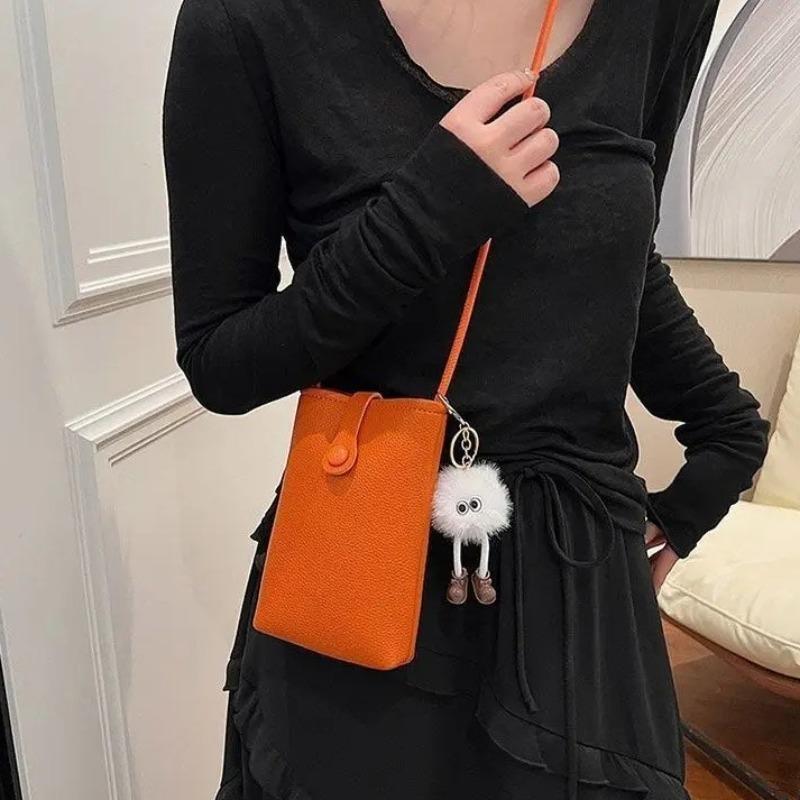 Women Cow Leather Daily Use Purse for Phone Bag Female Handbag Sac Luxury Soft Solid Genuine Leather Shoulder Crossbody Bag