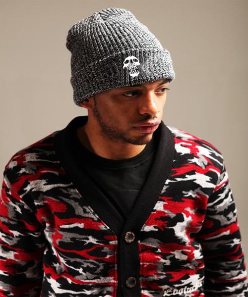 EIGHTVOLUME Ev 7G Beanie 3 Gray (Skull Limited)