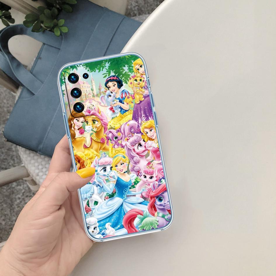 CJ42 Disney Princess Soft Shell Transparent Phone Case for Samsung Galaxy A04 A04S A14 A23 A34 A54 M23 M33 M52 M53